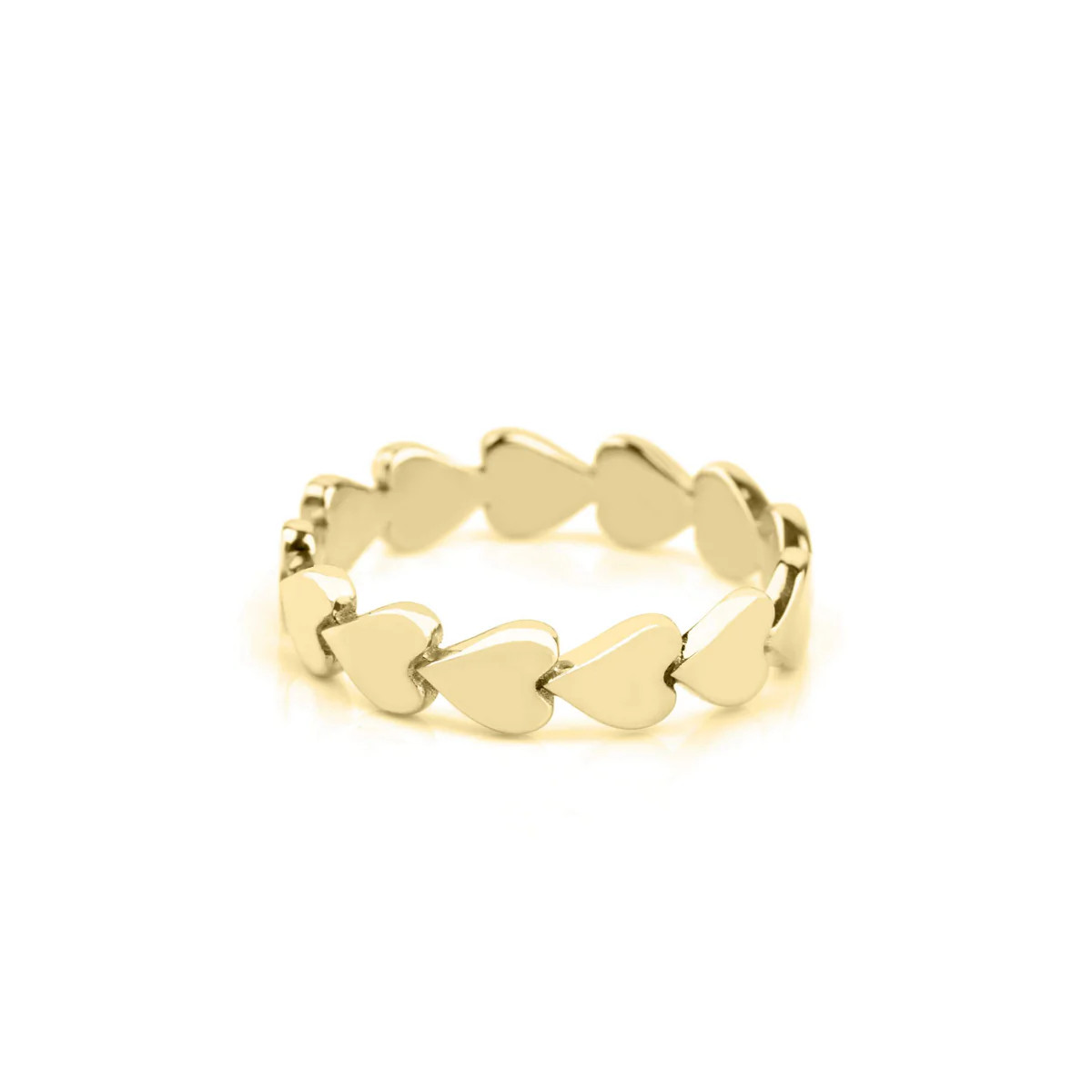 Gold Heart Band | Tiny Tags