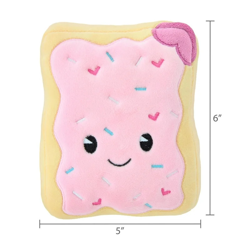 Small Frosted Toaster Pastry Plush, Pink, 6", Valentine's Day by Way To Celebrate | Walmart (US)