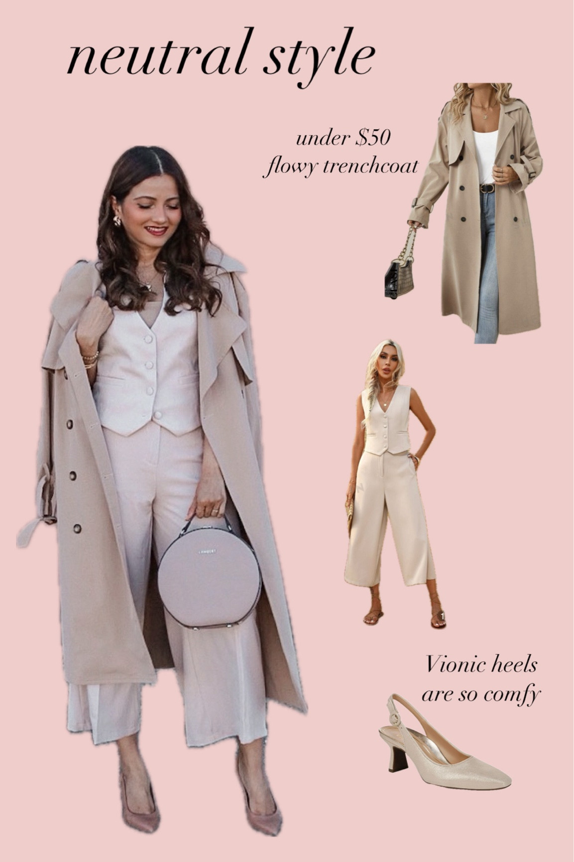 Vest and trenchcoat outfit 

#LTKworkwear #LTKstyletip #LTKover40