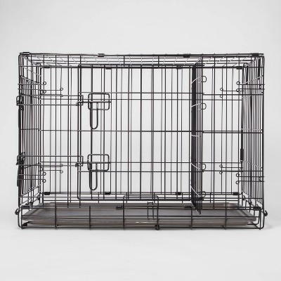 Wire Collapsible Dog Crate - L - Black - Boots & Barkley™ | Target