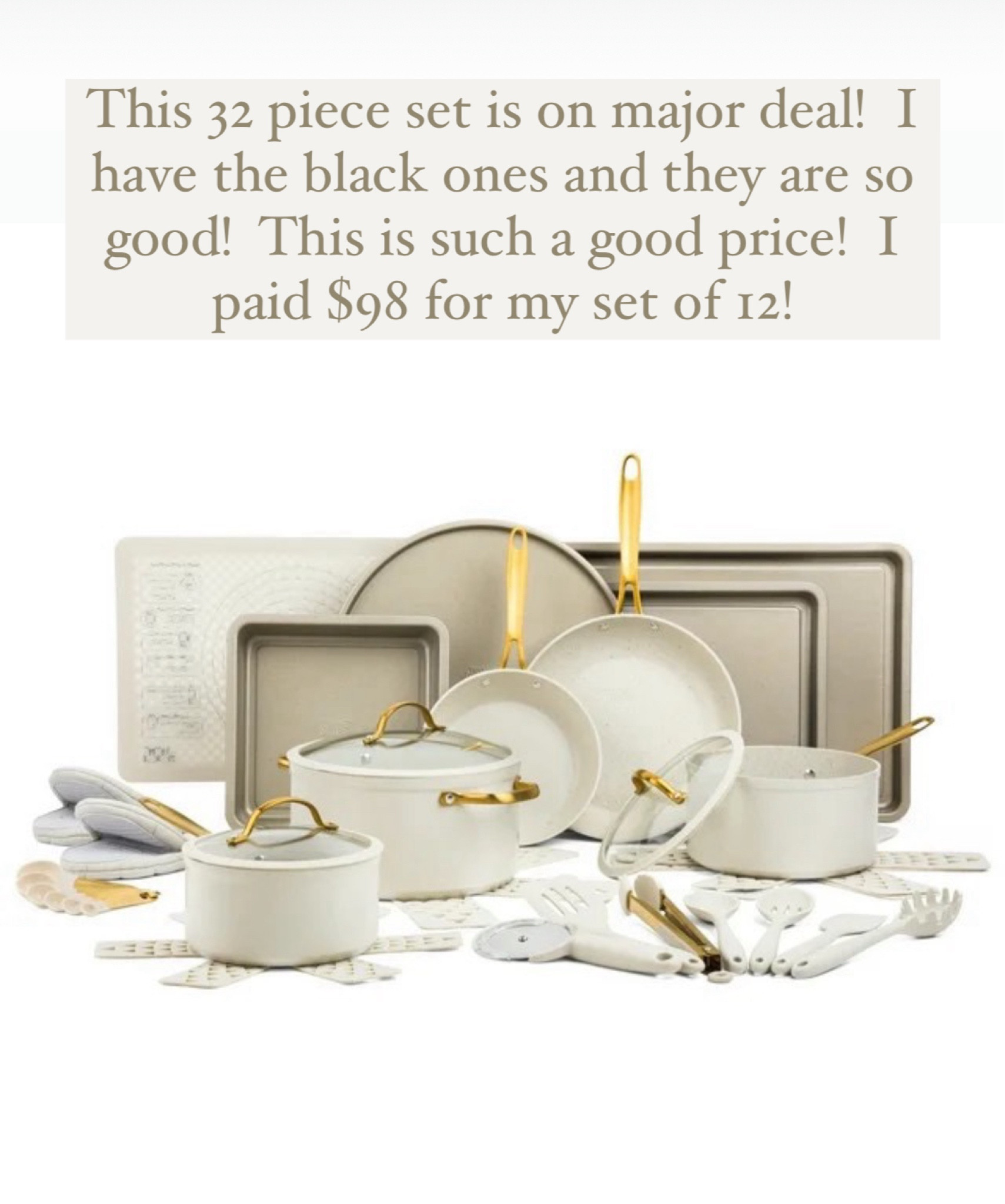 Amazing deal on this 32 piece cookware and bakeware set from Walmart!  It’s only $89 while it lasts! 




#LTKhome #LTKCyberWeek #LTKGiftGuide