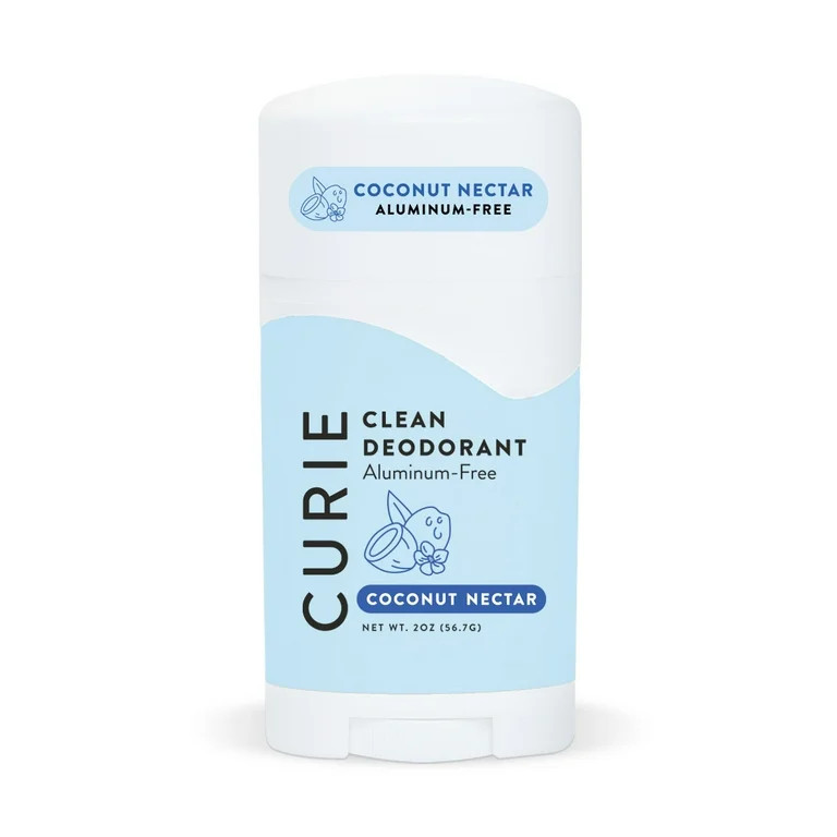 Curie Natural Deodorant Stick, Coconut Nectar, Aluminum-Free, for Men and Women, 2 oz | Walmart (US)