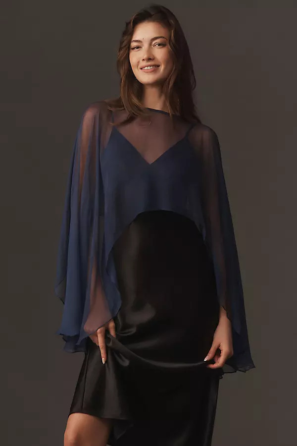 High-Low Sheer Cape | Anthropologie (US)