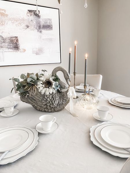 Loving this beautiful and classy neutral fall tablescape! 

#LTKhome #LTKSeasonal #LTKHoliday