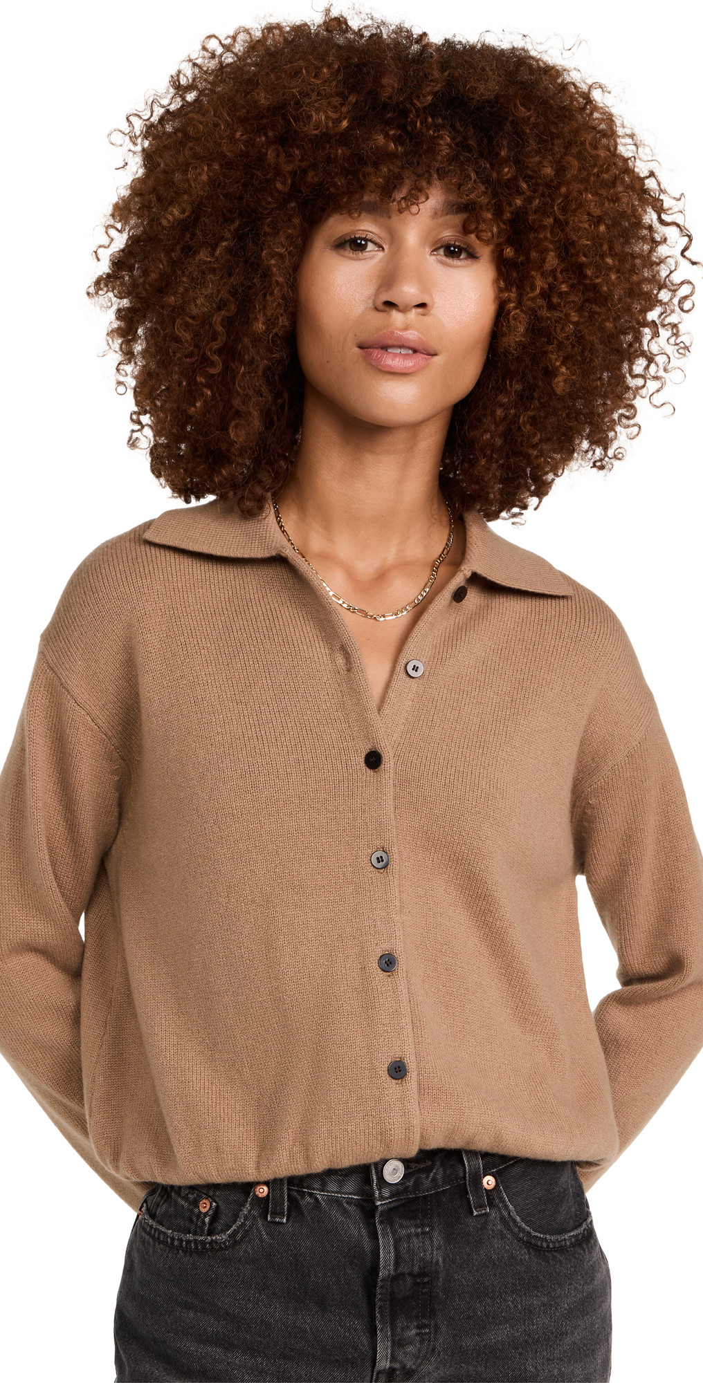 Crop Polo Cashmere Cardigan | Shopbop