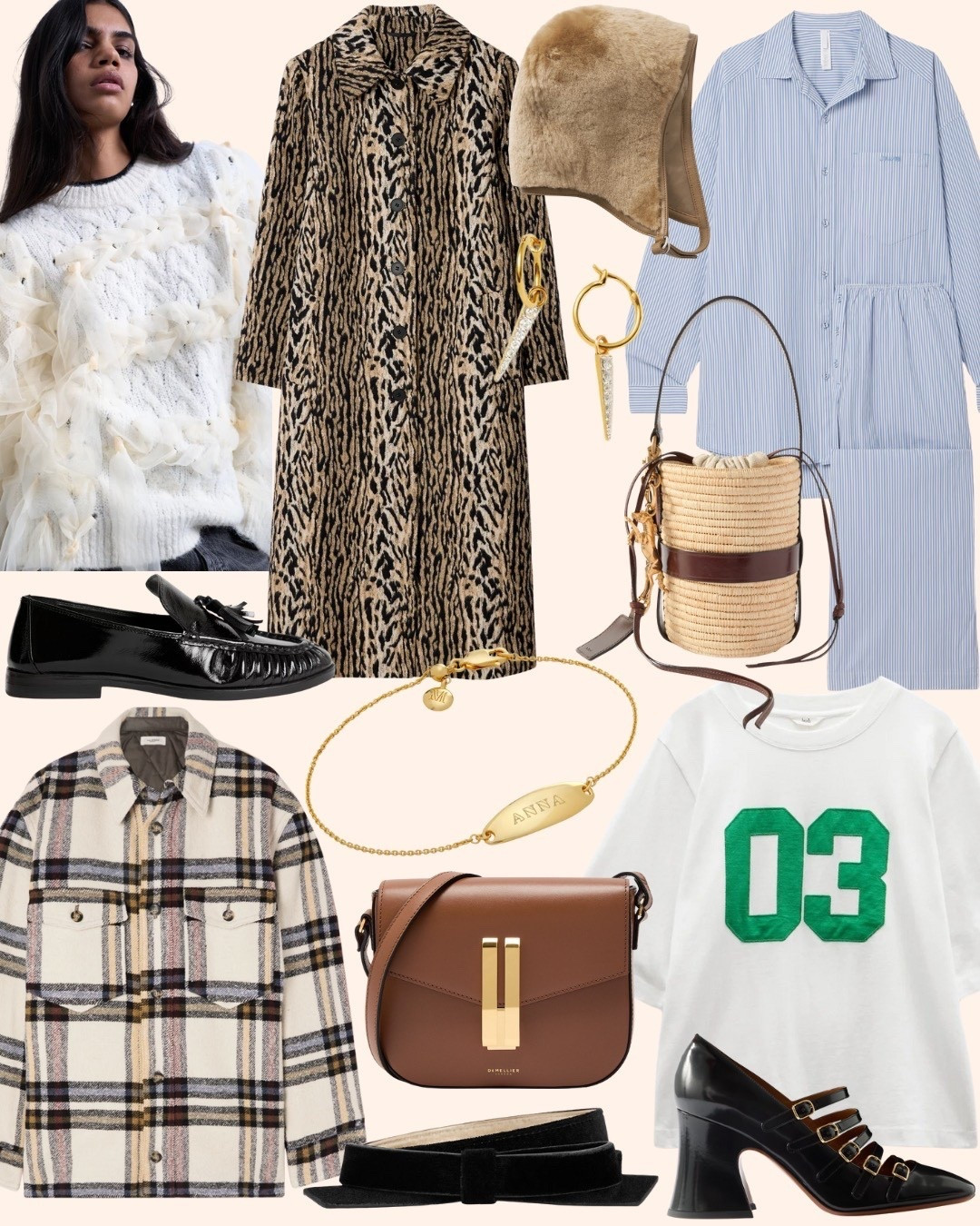 This week’s Douceur Loves ❤️ Find the full edit on douceur.uk ✨ 


Leopard Print Coat,
Long Coat,
Leather Loafers,
Black Loafers,
Tassel Loafers,
Shearling Hood,
Hoop Earrings,
Charm Earrings,
Knit Jumper,
Ribbon Jumper,
Stripe Pyjama Set,
Sleep Set,
Bow Belt,
Velvet Belt,
Mary Jane Pumps,
Black Mary Janes,
Flannel Jacket,
Bar Chain Bracelet,
Gold Jewellery,
Graphic Tee,
Cotton T-Shirt,
Raffia Tote,





#LTKwinter #LTKeurope #LTKuk