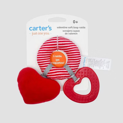 Carter's Just One You® Baby Valentines Day Heart Teether - Red | Target