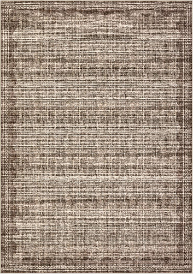 Scalloped Rug 2x6 Runners for Hallways, Solid Goffee Runner Rugs Non Slip Scalloped Bath Runner, ... | Amazon (US)