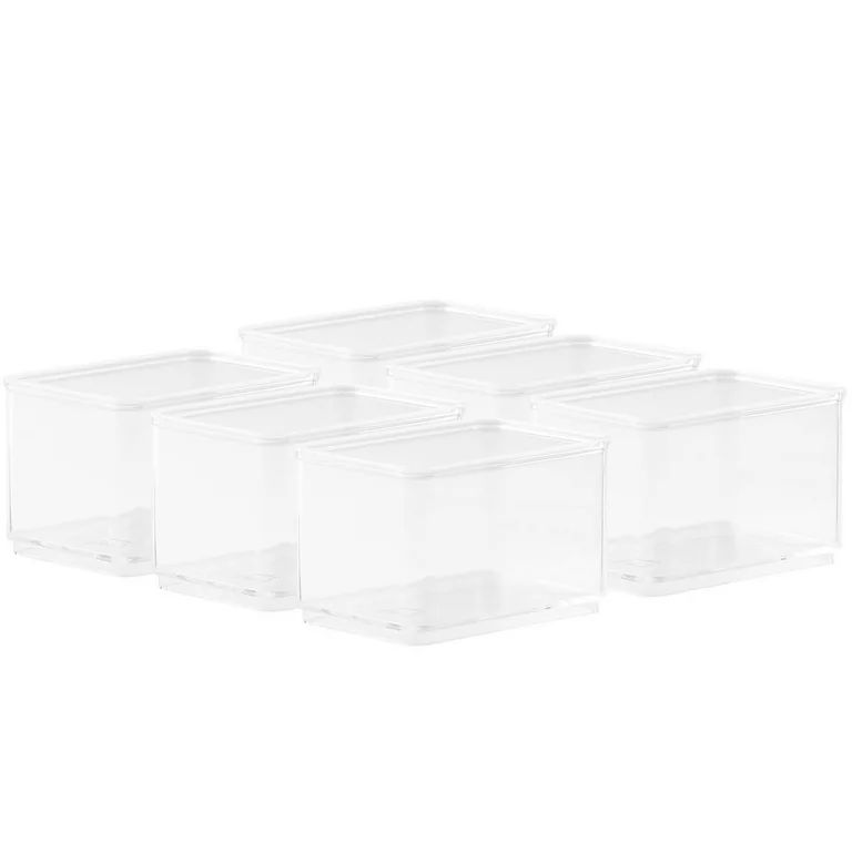 The Home Edit Small Insert Bins Cabinet Organizer, Clear, 6 Count | Walmart (US)