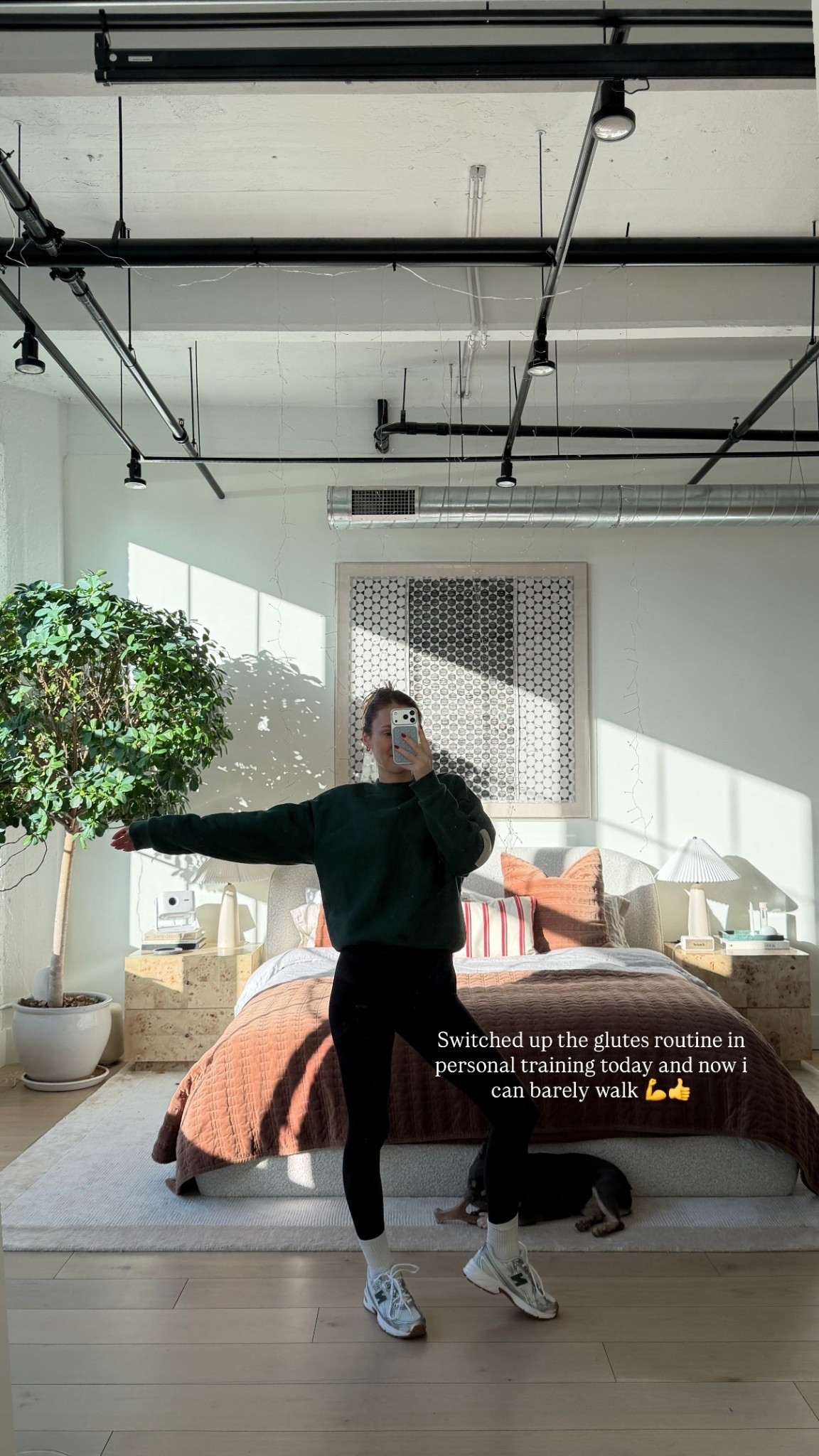 Switched up the glutes routine in personal training today and now i can barely walk 💪👍