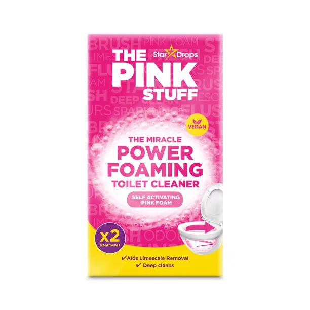 The Pink Stuff, Miracle Power Foaming Powder for Toilets, Bathroom Cleaner, 2 Pack, 7 oz. | Walmart (US)