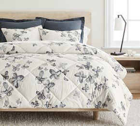 Open Box: Butterfly Kisses Percale Comforter | Pottery Barn (US)