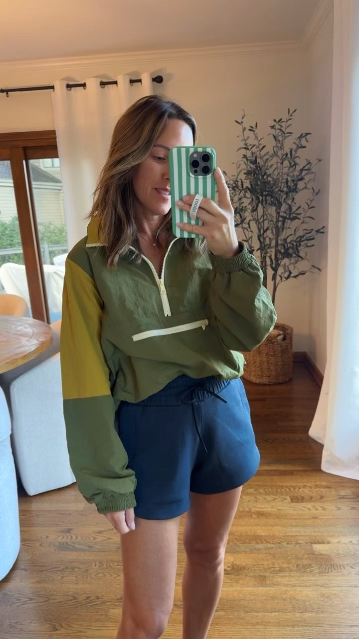 XS windbreaker. Love this colorblock mix
XS navy shorts 
Mom school drop off style

#LTKootd #LTKmomlife