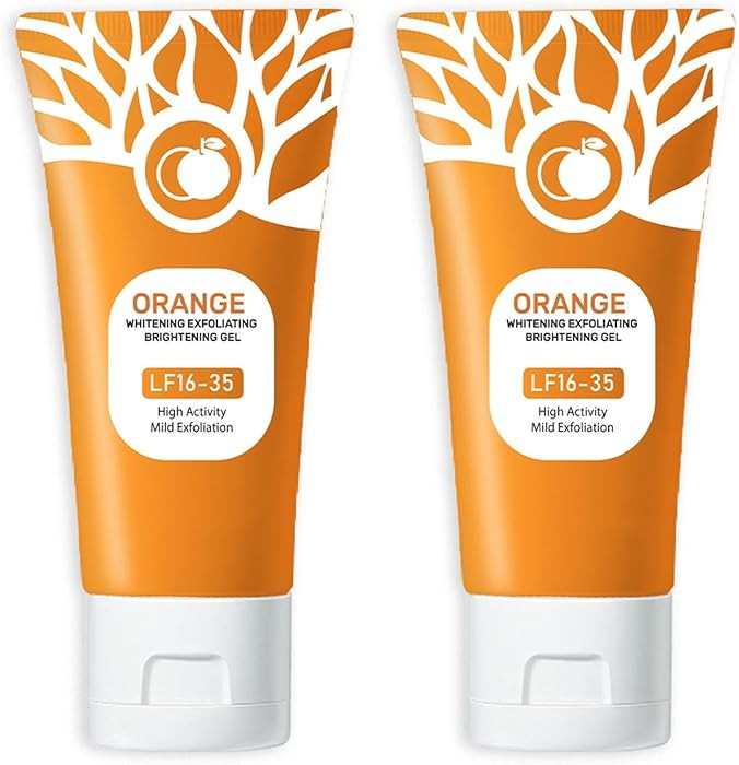 Orange Exfoliating Gel, Moisturizer Face Body Scrub Gel,Deep Cleansing Moisturizing Facial Exfoli... | Amazon (US)