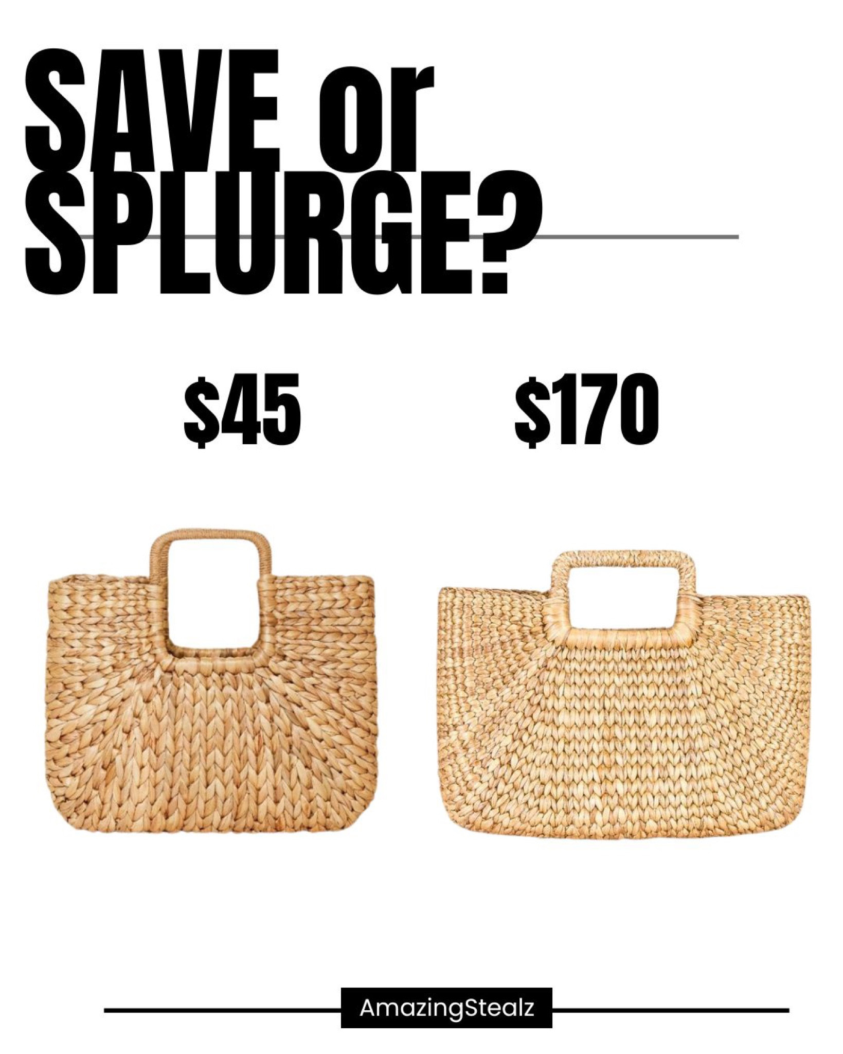 Target is killing it this summer season with the inspired designer lookalikes #dupealert @target @revolve 

Target bag: Fit & style
• Straw tote handbag
• Rectangular shape
• Single compartment
• Open-top design
• Double tote handles

Flaunt your unique style by carrying this Straw Tote Handbag from A New Day. Showcasing a rectangular silhouette, this structured tote handbag is made from straw for a natural look. It features an open-top design with a single compartment for stashing small essentials, and it's designed with two tote handles for easy carrying.
Straw tote| straw handbag| straw bag| vacation outfit purse | beach outfit accessory | vacation outfit accessories | summer bag | beach bag | resort wear | 

Dimensions (Overall): 12 Inches (H) × 15 Inches (W) x
5.5 Inches (D)
Shell Material: Straw
Bag Structure: Structured
Interior Features: No Compartments or Pockets
Exterior Features: No Compartments or Pockets
Main Compartment Closure: Open, No Closure
Handle Type: Double Handle

Revolve Bag: 
Lola straw beach bag from brand hat attack 
100% water hyacinth
Lining: 100% cotton
Open top
Woven top handles
Interior slip and side zipper pockets
Measures approx 11.5" W x 7" H x 3.5" D
Revolve Style No. HATR-WY26

#LTKunder50 #LTKSeasonal #LTKsalealert