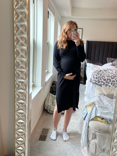 Still loving this midi sweater dress!  It’s not maternity but works great with a bump! Perfect for work this spring! 

#LTKworkwear #LTKfindsunder50 #LTKstyletip
