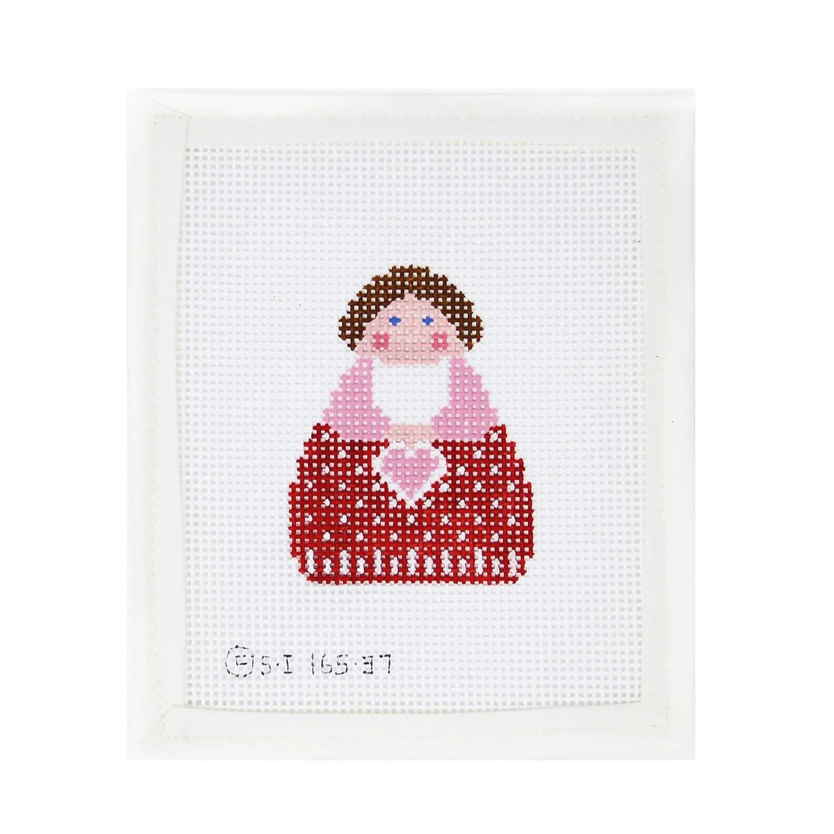 Georgette's Angels Valentine Red Girl | Greystone Needlepoint