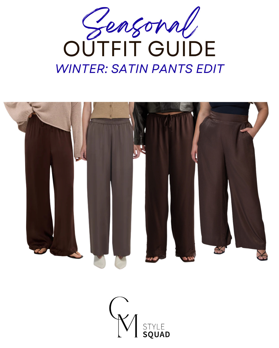 Choc Satin Pants Edit 

 #LTKaustralia #LTKwinter #LTKdatenight