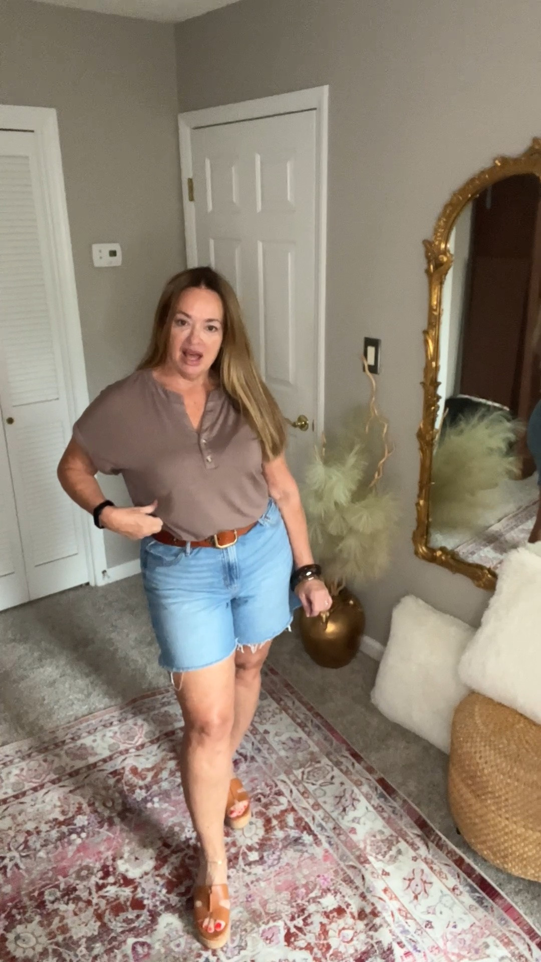 The easy relaxed blouse is a best seller for a reason. It is flattering and a very versatile piece for your wardrobe. Available in many colors.

#LTKmomlife #LTKOver40 #LTKmorningroutine