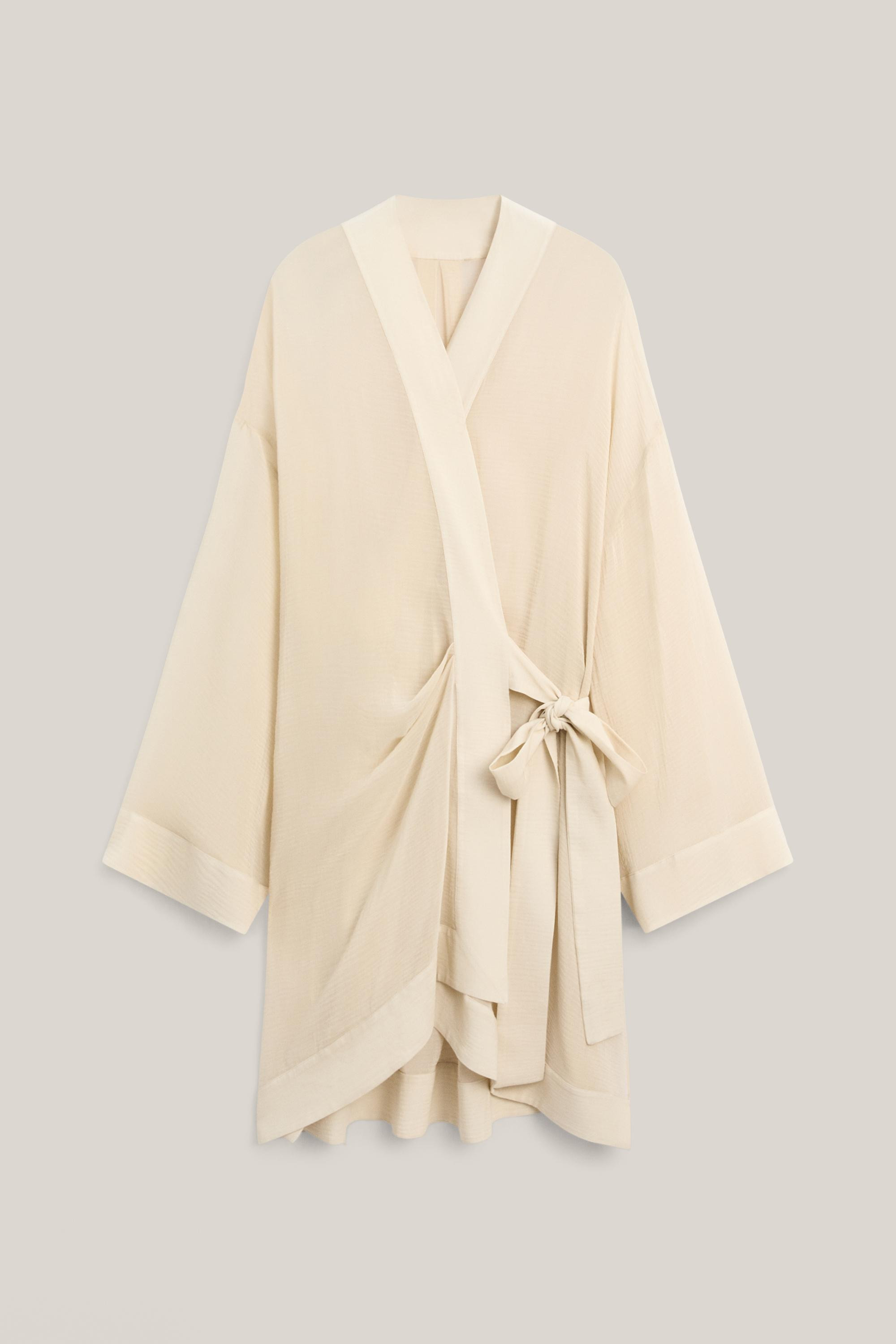 Flowing textured kimono - LIMITED EDITION | Massimo Dutti UK