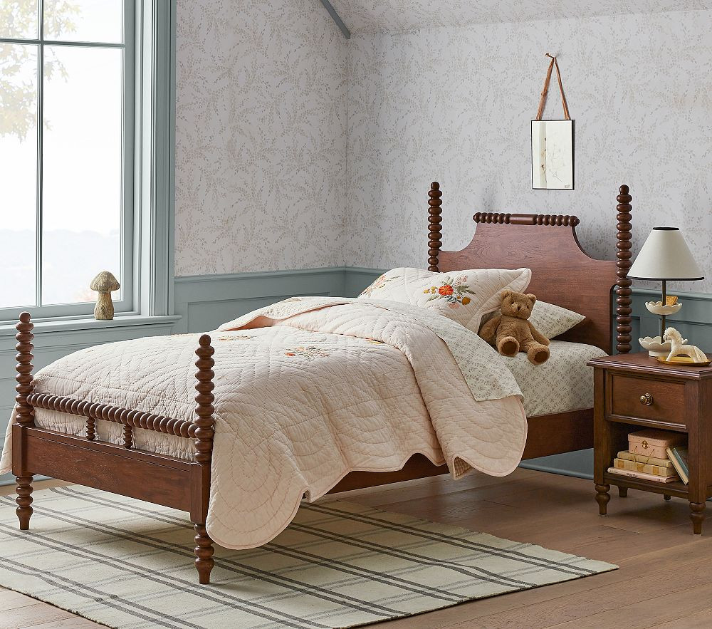 Chris Loves Julia Turned Wood Bed | Pottery Barn Kids