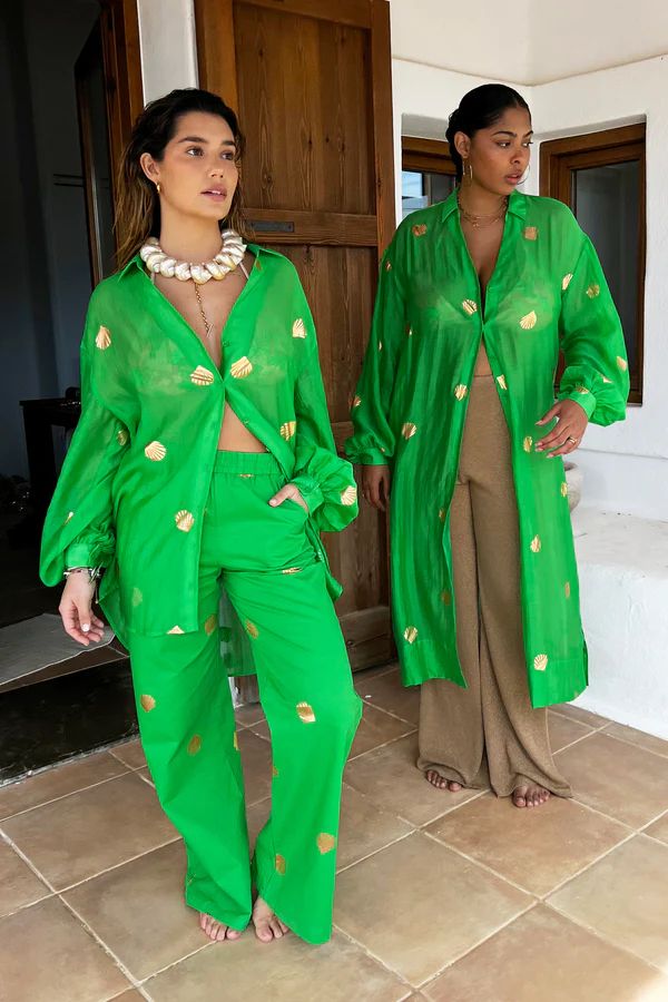 Green Shell Elissa Trouser | Never Fully Dressed (UK & IE)