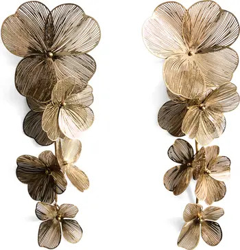 MANGO Hanging Floral Earrings | Nordstrom | Nordstrom