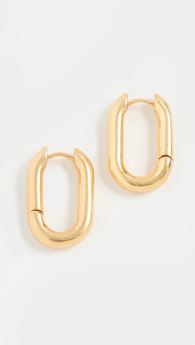 Holiday Box Paper Clip Hoops | Shopbop