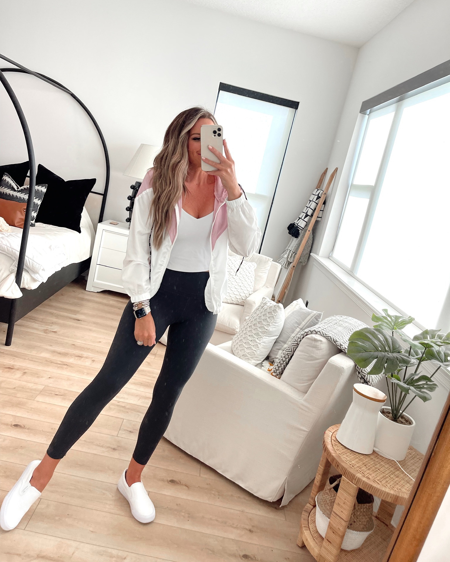 In a small jacket and leggings and medium tank from Amazon- fits TTS.

#LTKunder50 #LTKstyletip #LTKSeasonal