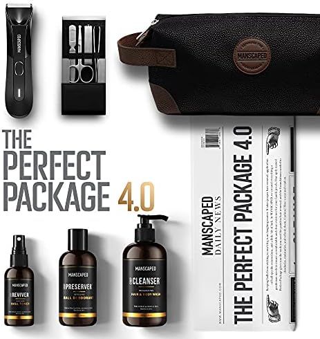 MANSCAPED Perfect Package 4.0 Kit Contains: The Lawn Mower 4.0 Electric Trimmer, Ball Deodorant, ... | Amazon (US)