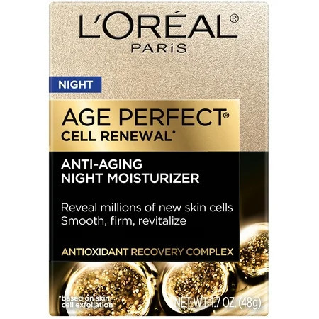 L Oreal Paris Age Perfect Cell Renewal Anti-Aging Night Moisturizer 1.7 oz | Walmart (US)