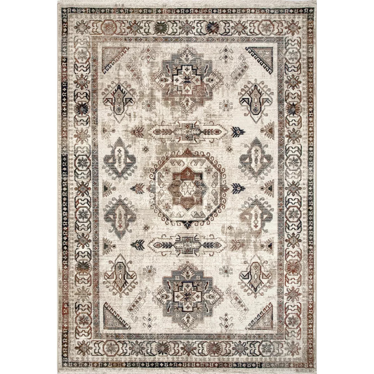 nuLOOM Carolina Fading Global Medallion Fringe Area Rug | Target