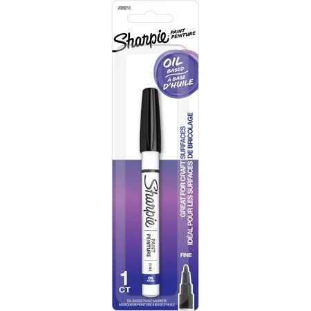 Sharpie Paint Permanent Marker, Fine Point, Black | Walmart (US)
