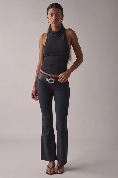Kimchi Blue Hailey Stretch Pull-On Low-Rise Flare Pant | Urban Outfitters (US and RoW)