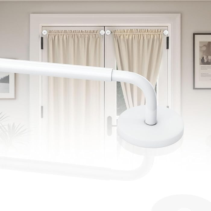 Magnetic Curtain Rods for Door, Adjustable 18 to 30 Inch Curtain Rod, 3/8 Inch Diameter Magnetic ... | Amazon (US)