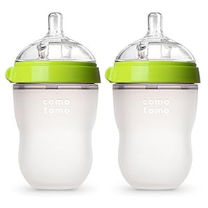 Comotomo Baby Bottle, Green, 8 Ounce (2 Count) | Amazon (US)