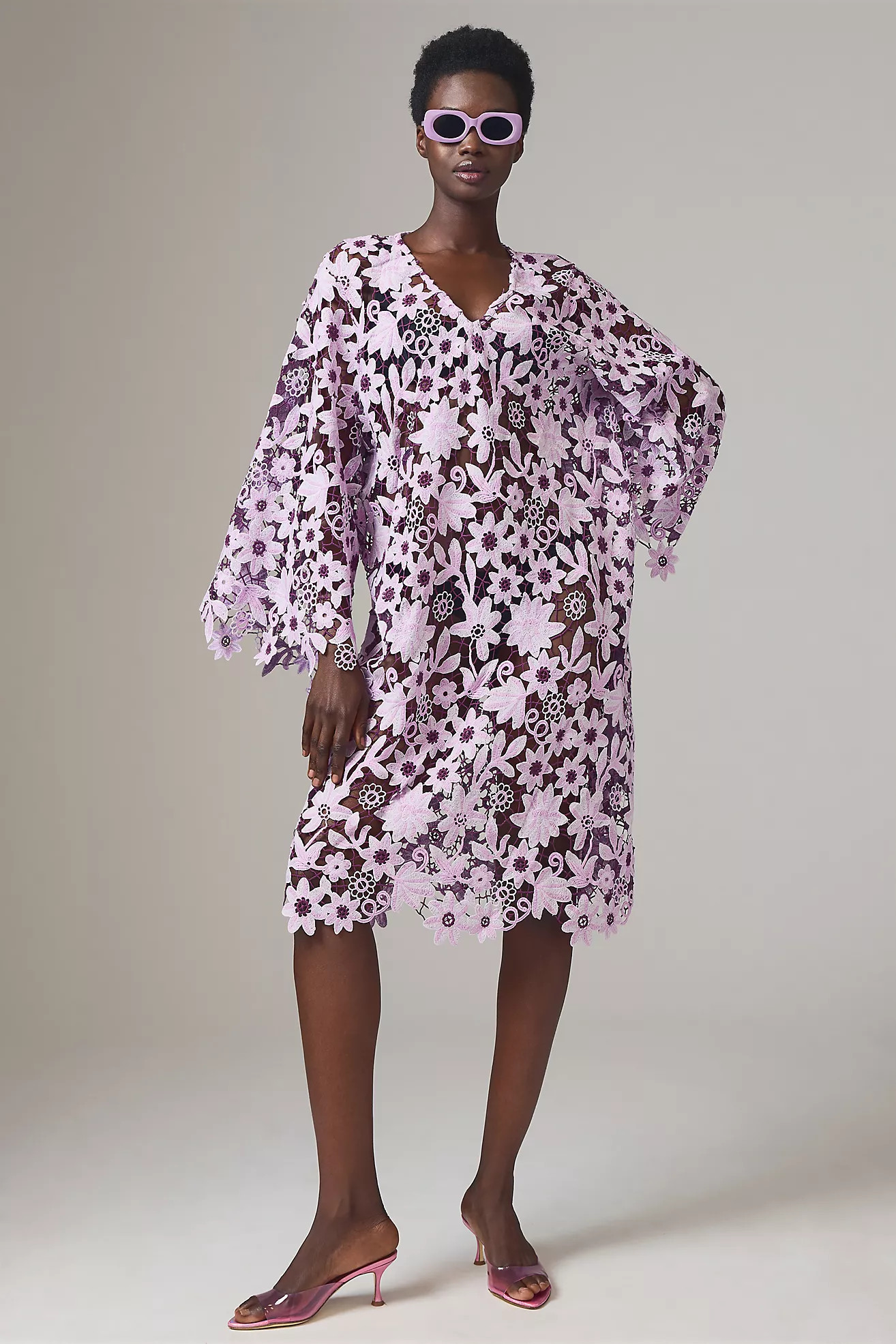 Floral Lace Kaftan | Anthropologie (US)