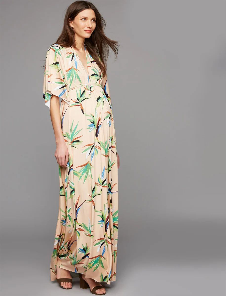 Rachel Pally Floral Caftan Maternity Maxi Dress | Motherhood Maternity