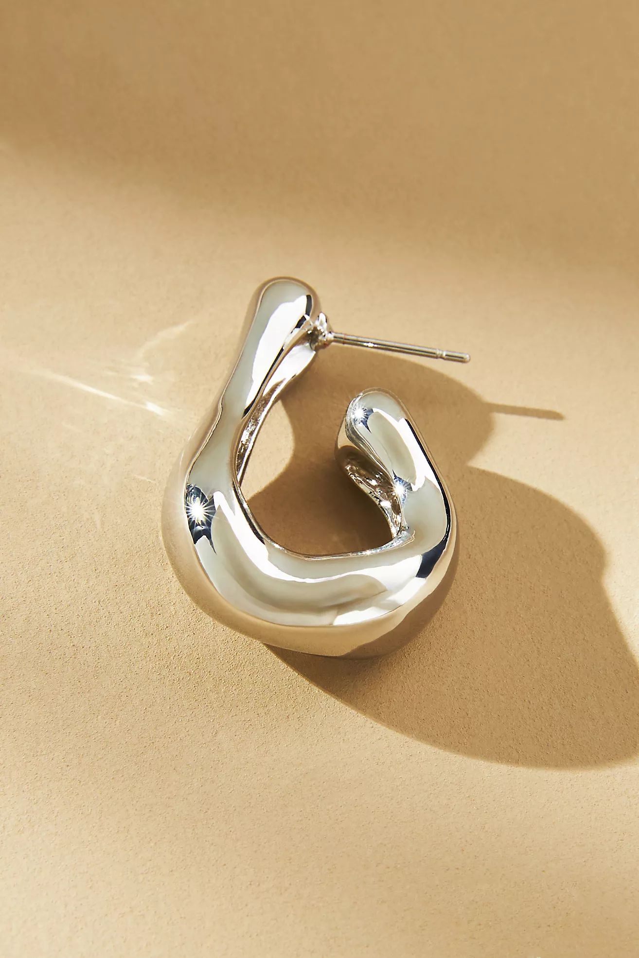 Chunky Pear-Shaped Hoop Earrings | Anthropologie (US)