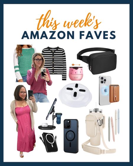 Shop our team’s favorite recent finds on Amazon! From Monica’s viral lip balm, a $6 belt bag, Spring wardrobe finds, tech gear, a Stanley travel holder and more! 

#LTKover40 #LTKfindsunder50 #LTKSpringSale