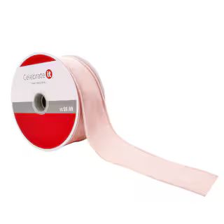 1.5" Velvet Wired Pink Ribbon by Celebrate It™ Christmas | Michaels Stores