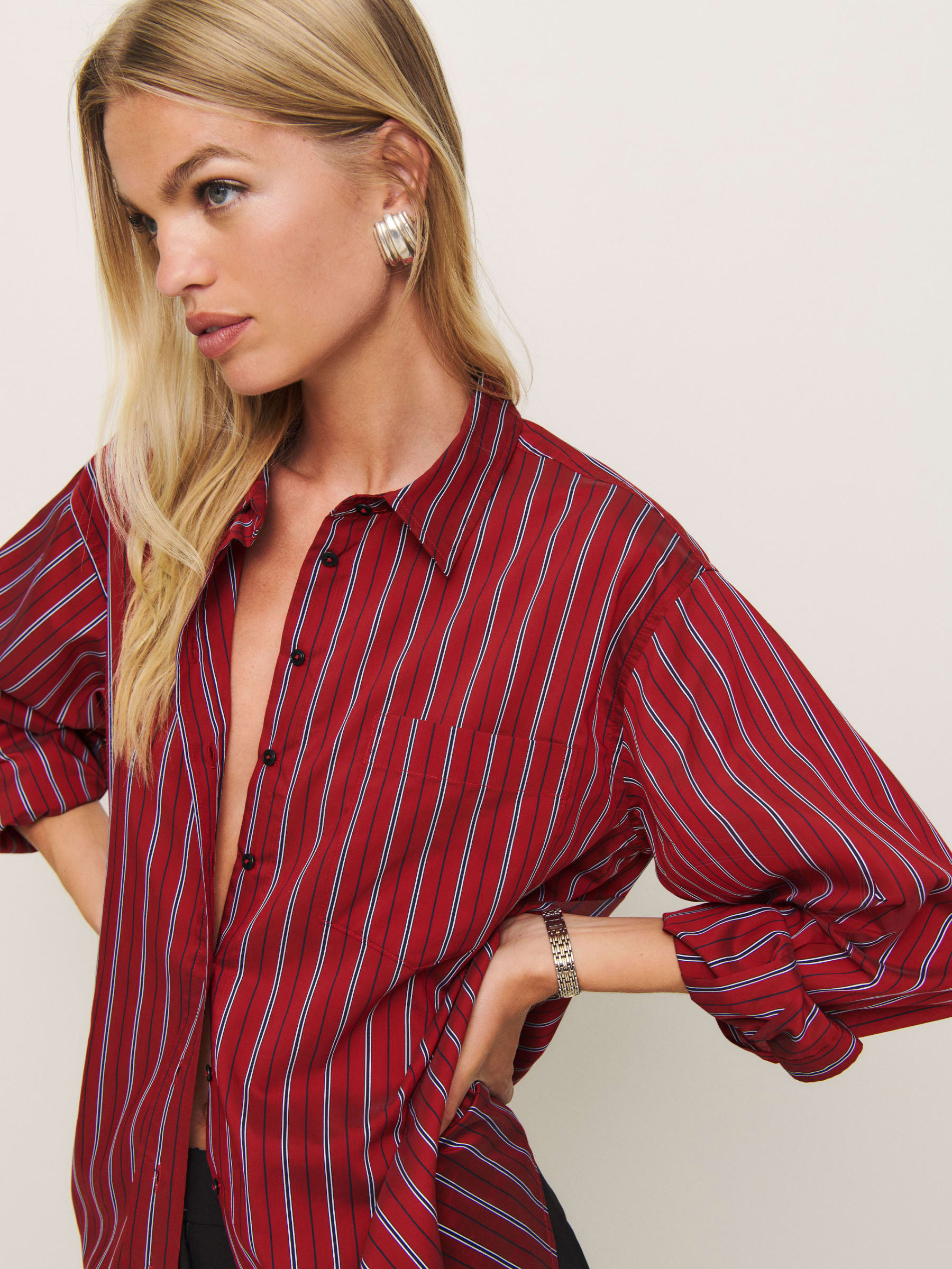 Eli Oversized Shirt | Reformation (Global)
