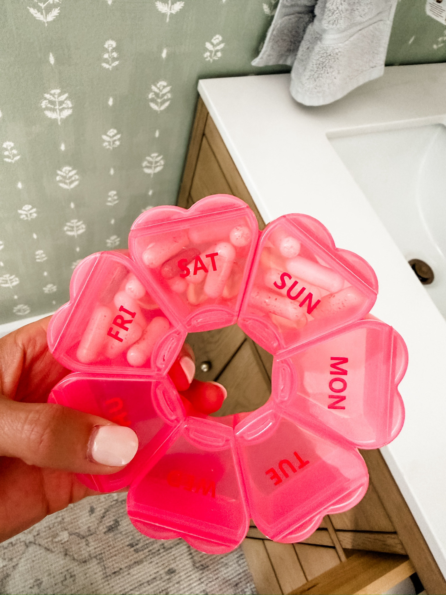 I use this pill organizer to organize my daily vitamins! It’s great for travel!

Loverly Grey, pill organizer, travel finds, vitamins 

#LTKselfcare #LTKTravel #LTKBeauty