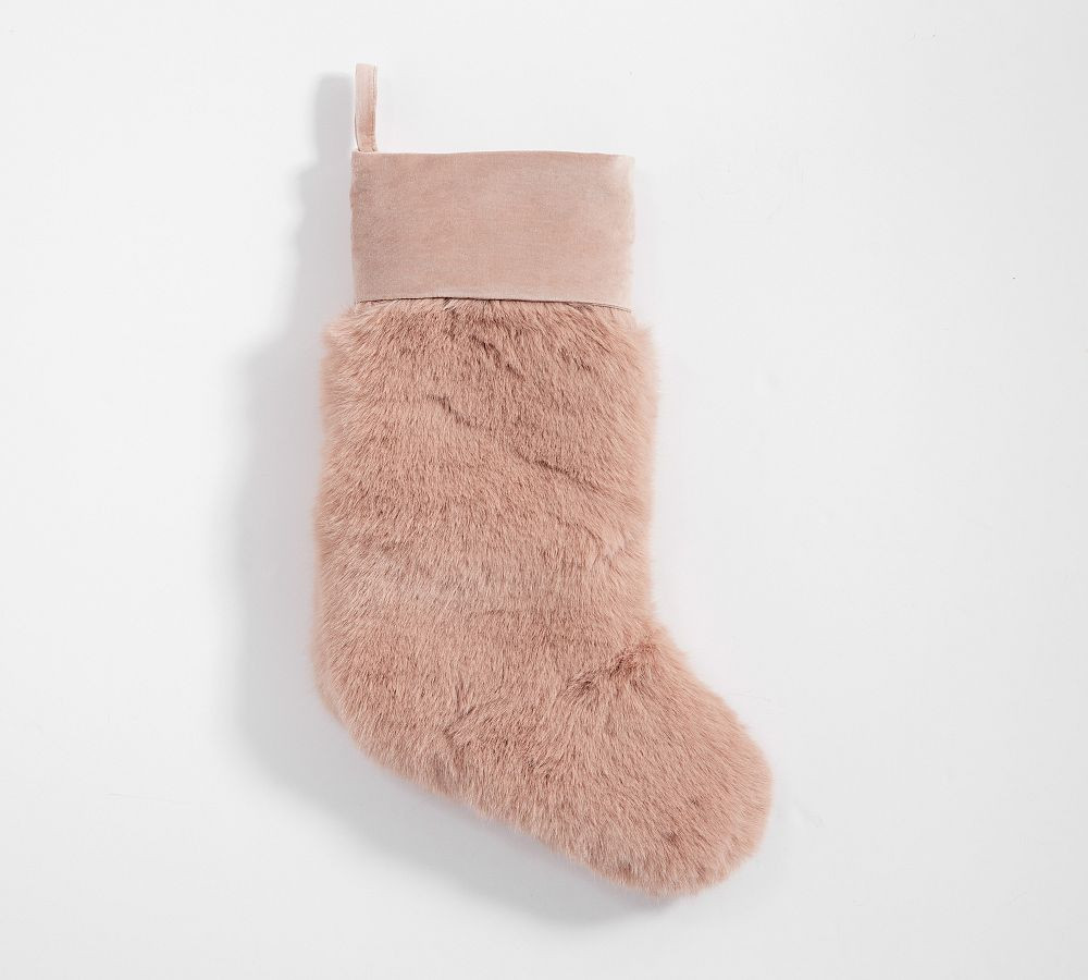 Mink Faux Fur Stocking | Pottery Barn (US)
