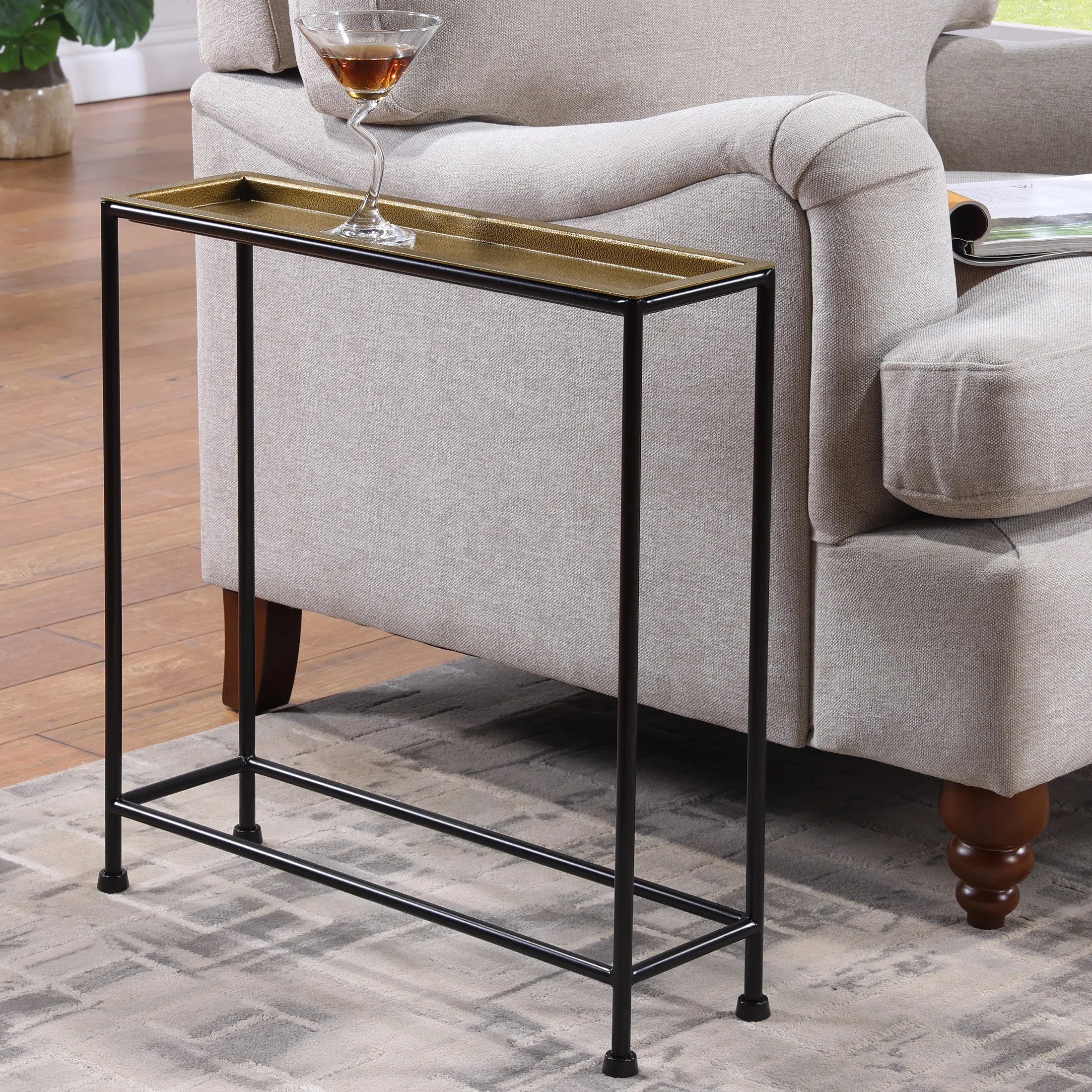Perri Iron Tray Top End Table | Wayfair North America
