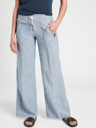 Cabo Linen Wide Leg Pant | Athleta