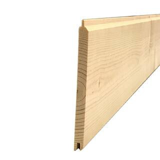 5/16 in. x 3-11/16 in. x 8 ft. Knotty Spruce Pine Edge V-Plank Wall Boards Kit (6 pieces per pack... | The Home Depot