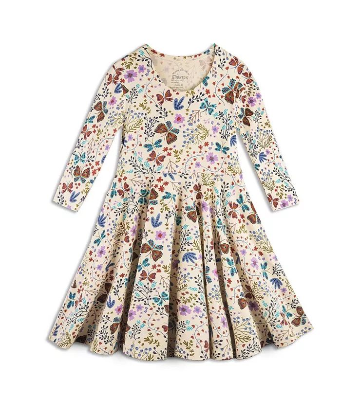 Girls Child Fair Trade Organic Cotton Print 3/4 Sleeve Twirl Dress | Macy's