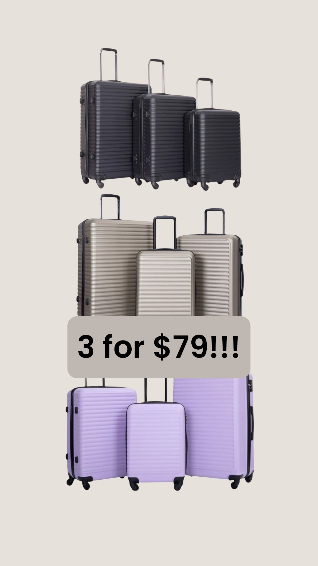 Luggage set for $80!

Travel set. Luggage set. Walmart finds  

#LTKSaleAlert #LTKTravel #LTKCyberWeek