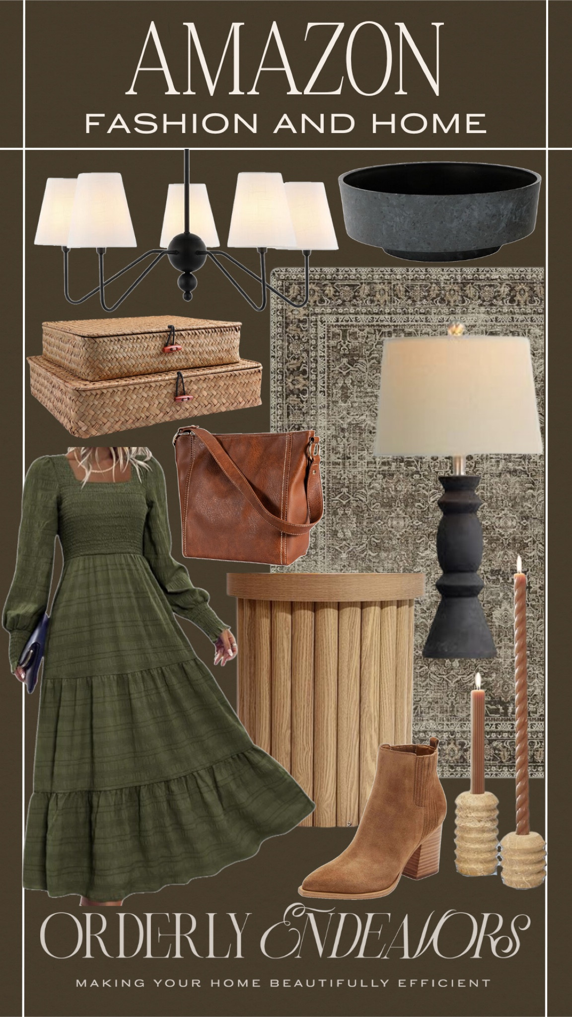 Amazon fashion and home includes area rug, fluted side table, table lamp, candle stick holders, booties, fall dress, crossbody bag, decorative boxes, and chandelier.

Home decor, fall home decor, fall dress, fall fashion 

#LTKStyleTip #LTKHome #LTKFindsUnder50